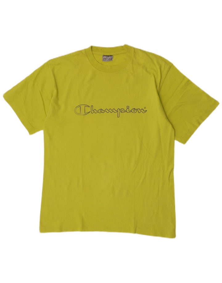 Champion T-Shirt Graphique Homme Vert Moyen Coton