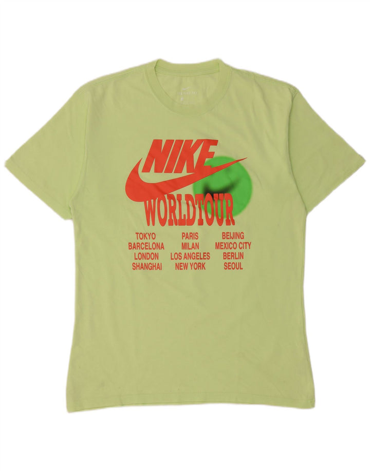 Nike T-shirt graphique pour homme en coton vert petit