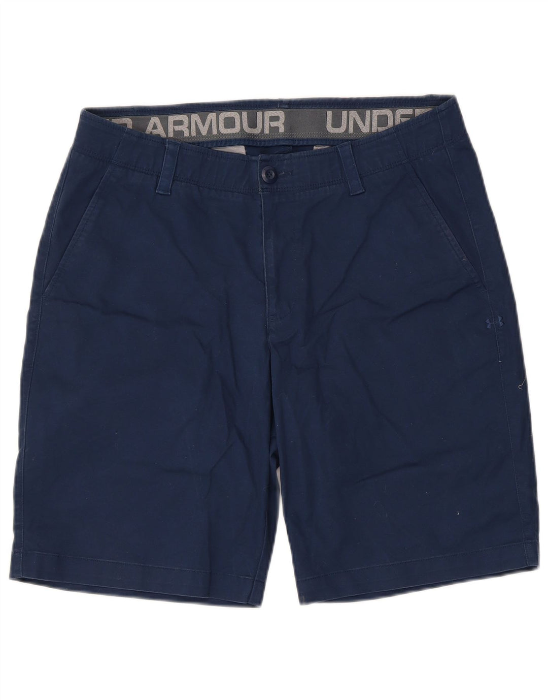 UNDER ARMOUR Short Chino Homme W34 Large Bleu Marine Coton