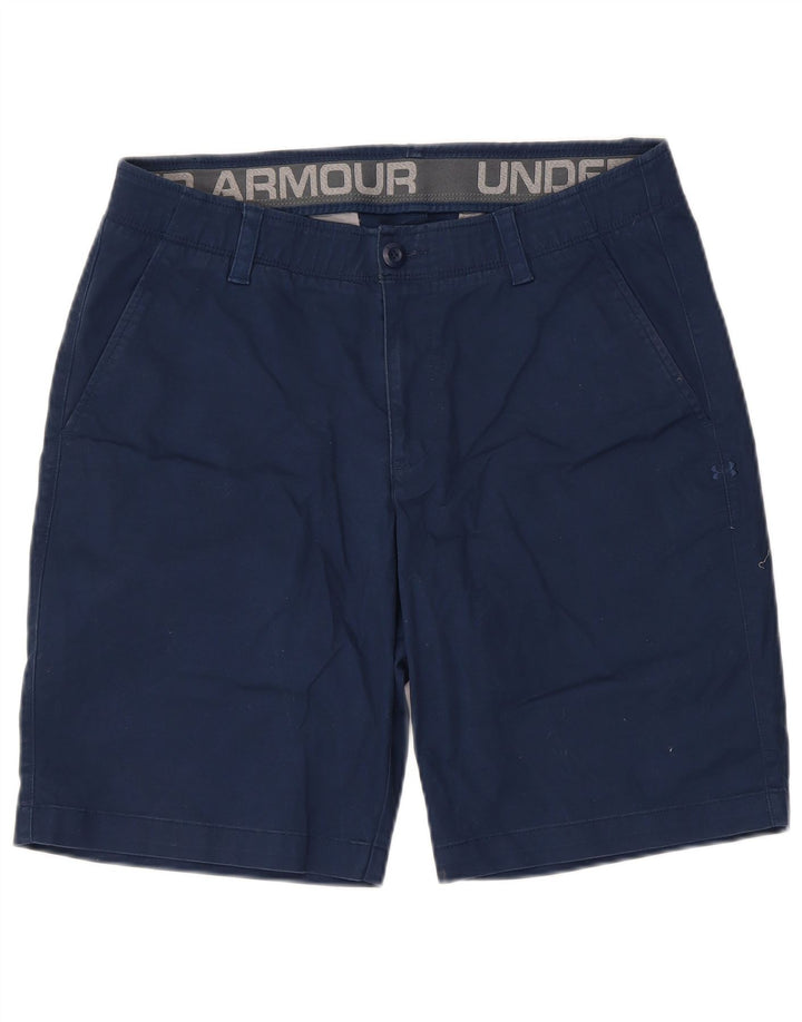 UNDER ARMOUR Short Chino Homme W34 Large Bleu Marine Coton