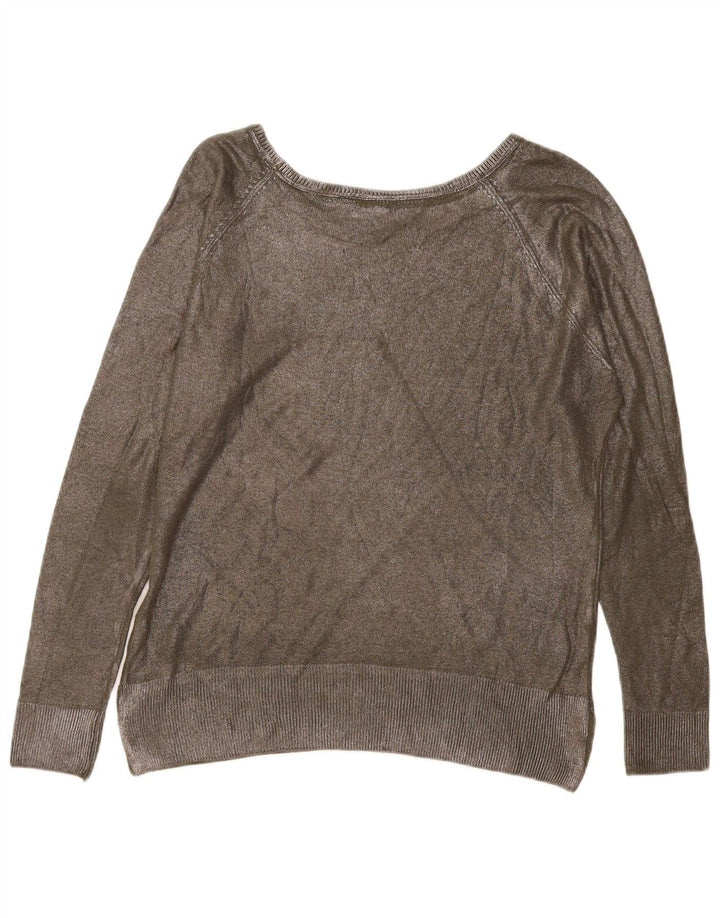 Zara Pull col bateau pour femme UK 14 Kaki moyen