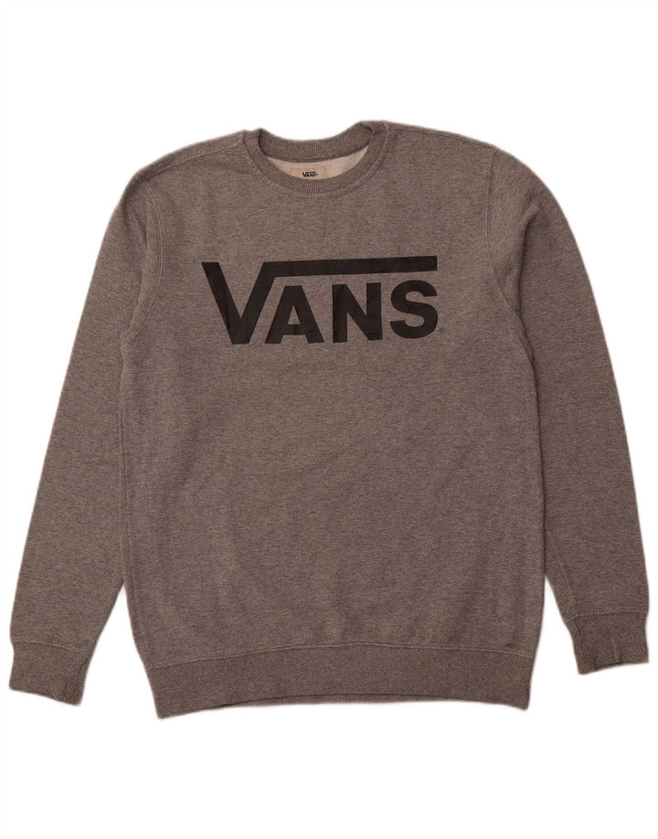 Vans Sweat-shirt graphique pour hommes, petit gris moucheté