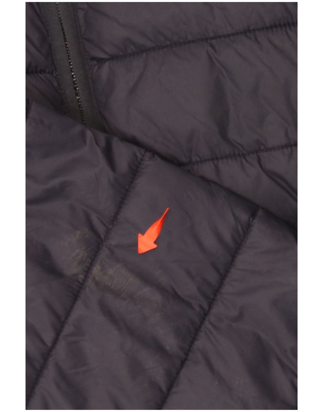 CREW CLOTHING Veste matelassée pour femme UK 16 Large Bleu Marine Nylon