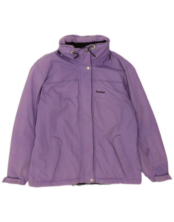 Schoffel Veste de ski à capuche pour femme UK 16 Large Violet Polyamide