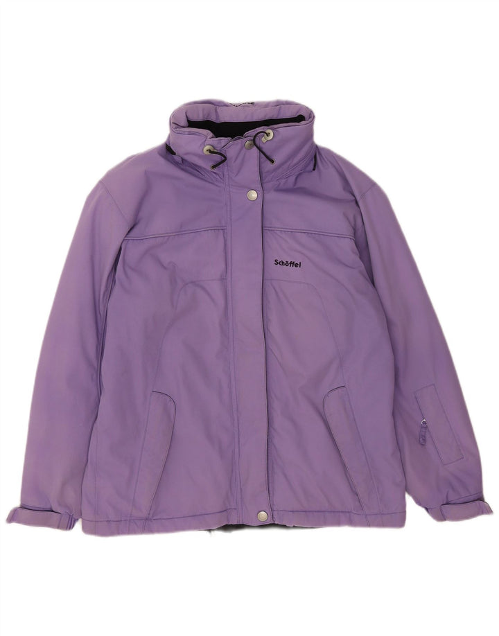 Schoffel Veste de ski à capuche pour femme UK 16 Large Violet Polyamide