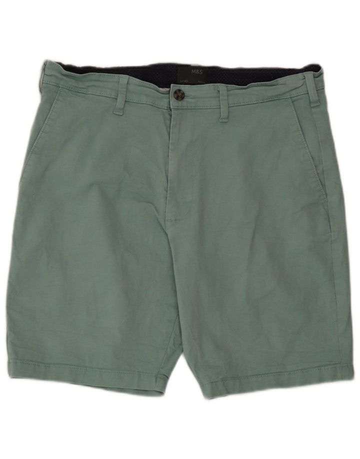Marks & Spencer Short Chino Homme W34 Grand Coton Vert