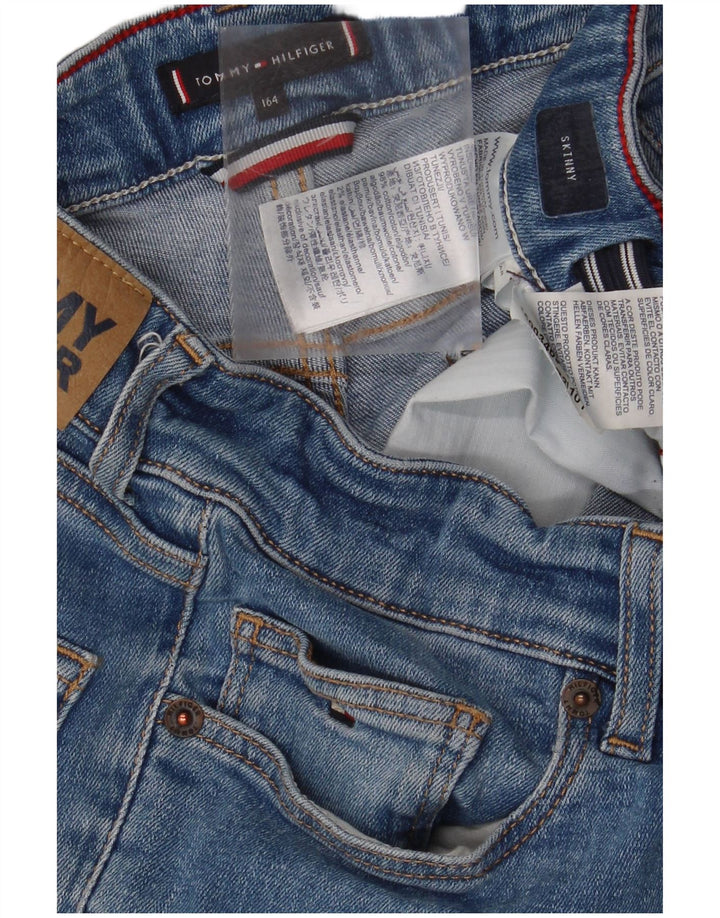 TOMMY HILFIGER Jean skinny garçon 13-14 ans bleu coton