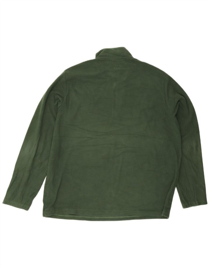 Mountain Warehouse Pull polaire à col zippé pour homme 2XL Vert Polyester