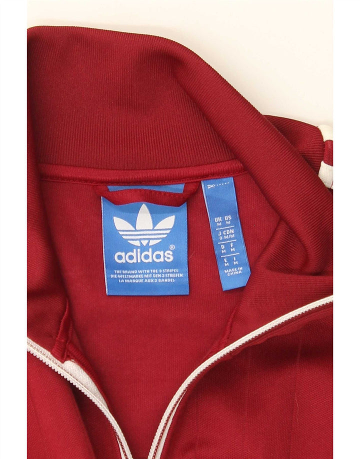 Adidas Veste de survêtement pour homme Bordeaux moyen Colourblock