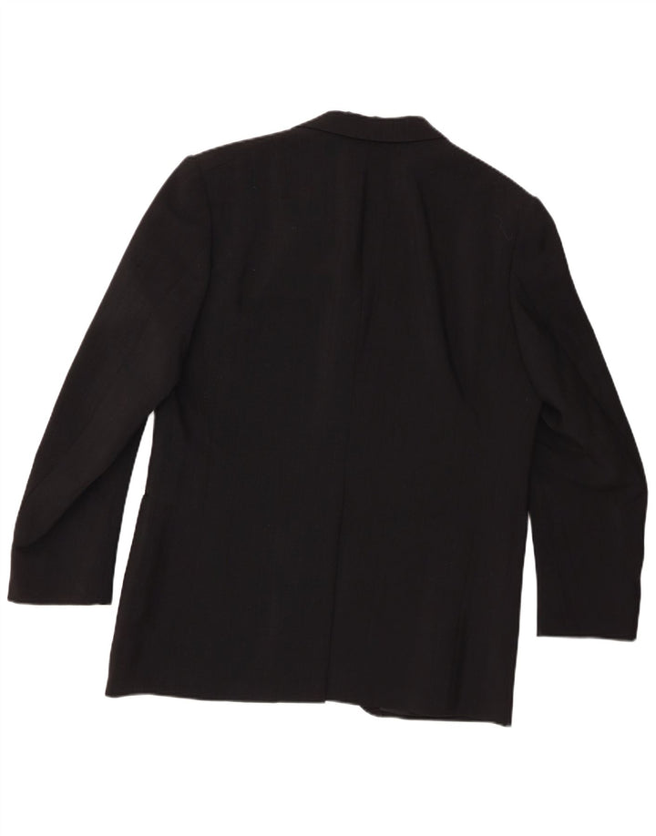 Pierre Cardin Veste Blazer 3 Boutons Homme UK 38 Laine Noir Moyen