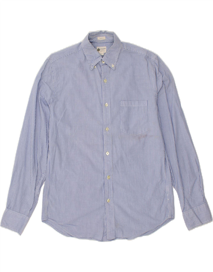 J. CREW Mens Tailored Fit Shirt Small Blue Pinstripe Cotton Vintage J. Crew and Second-Hand J. Crew from Messina Hembry 