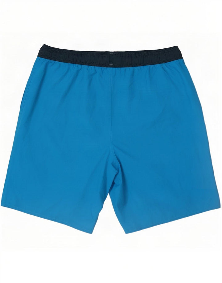Adidas Short de sport graphique pour hommes, grand bleu, polyester color block