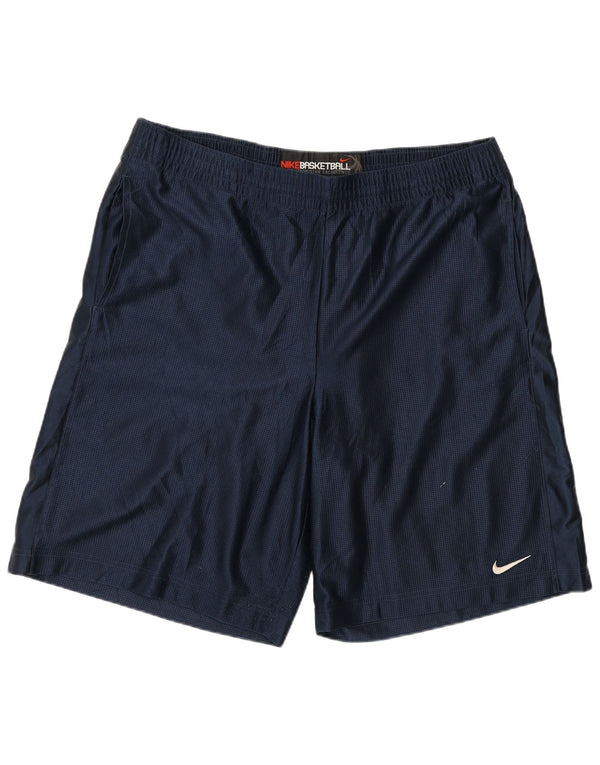 Nike Short de sport pour homme XL Bleu marine Polyester