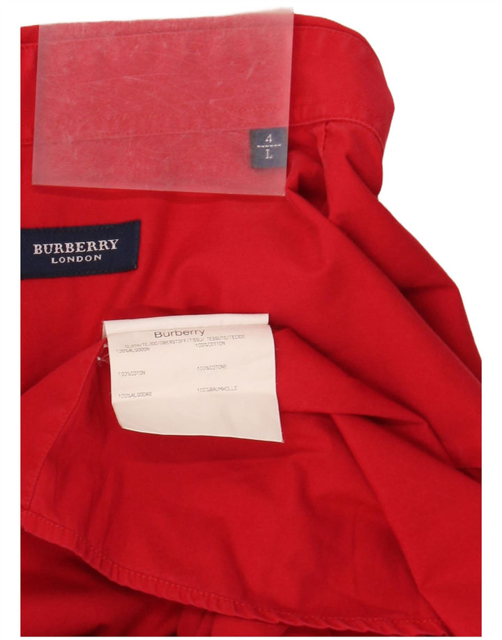 BURBERRY Chemise Homme Grand Coton Rouge