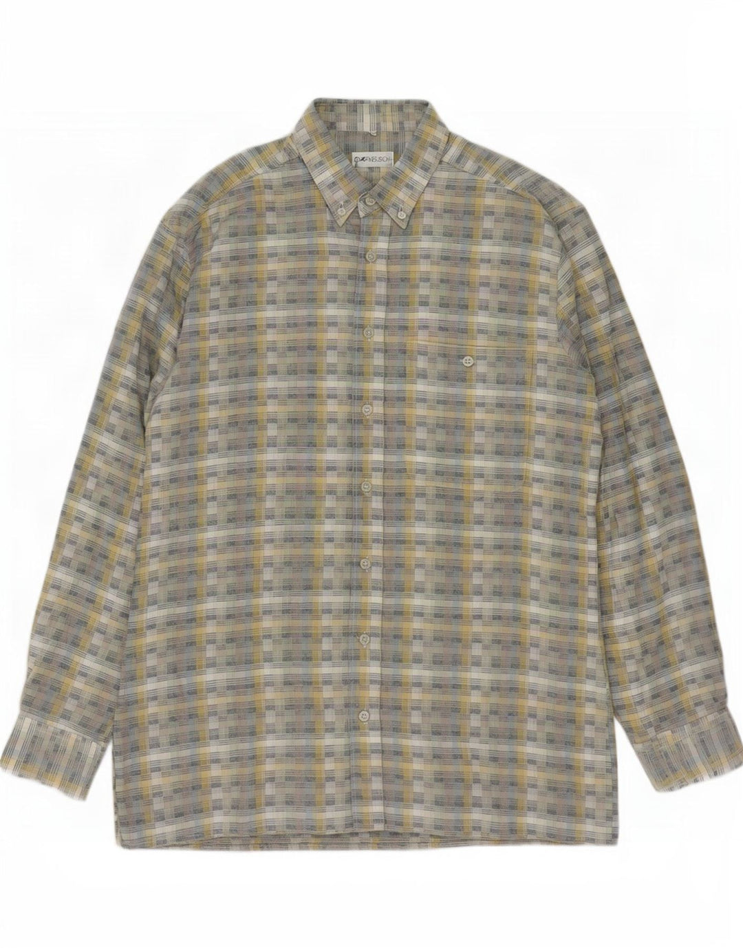 Dornbusch Chemise Homme Taille 40 Gris Moyen Géométrique