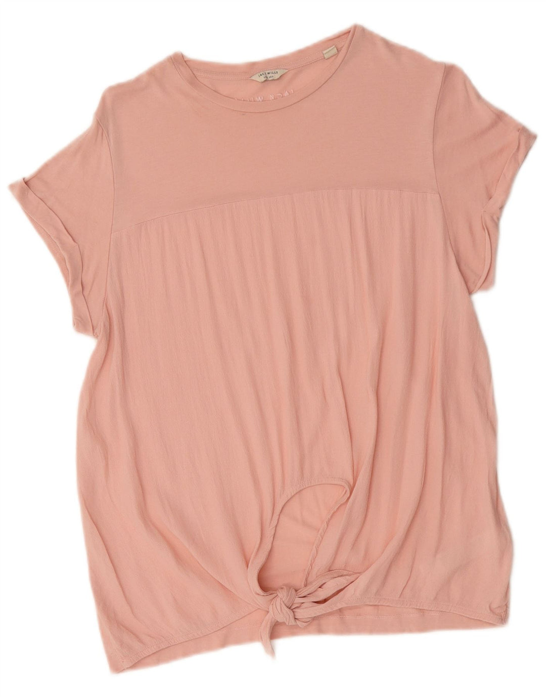 Jack Wills T-shirt surdimensionné pour femme UK 10 Petite viscose rose
