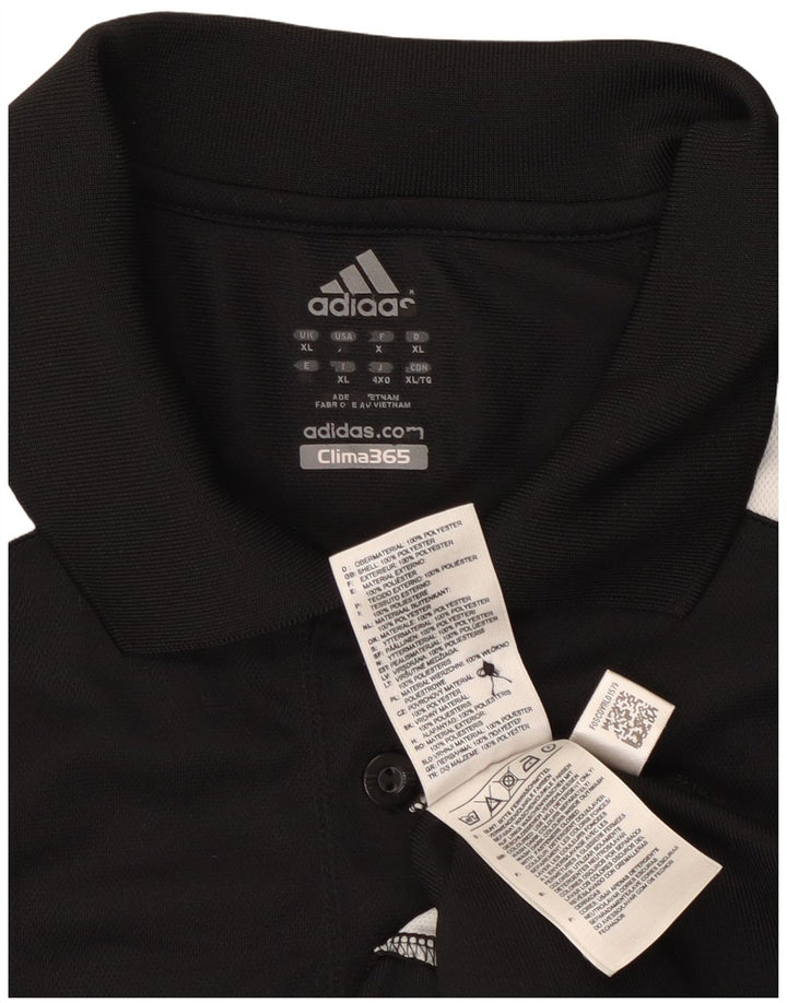 Adidas Homme Climalite Polo XL Noir Colorblock Polyester