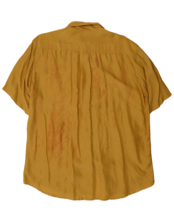 Witty Girl Chemise longue à manches courtes pour femme UK 10 Petit Jaune