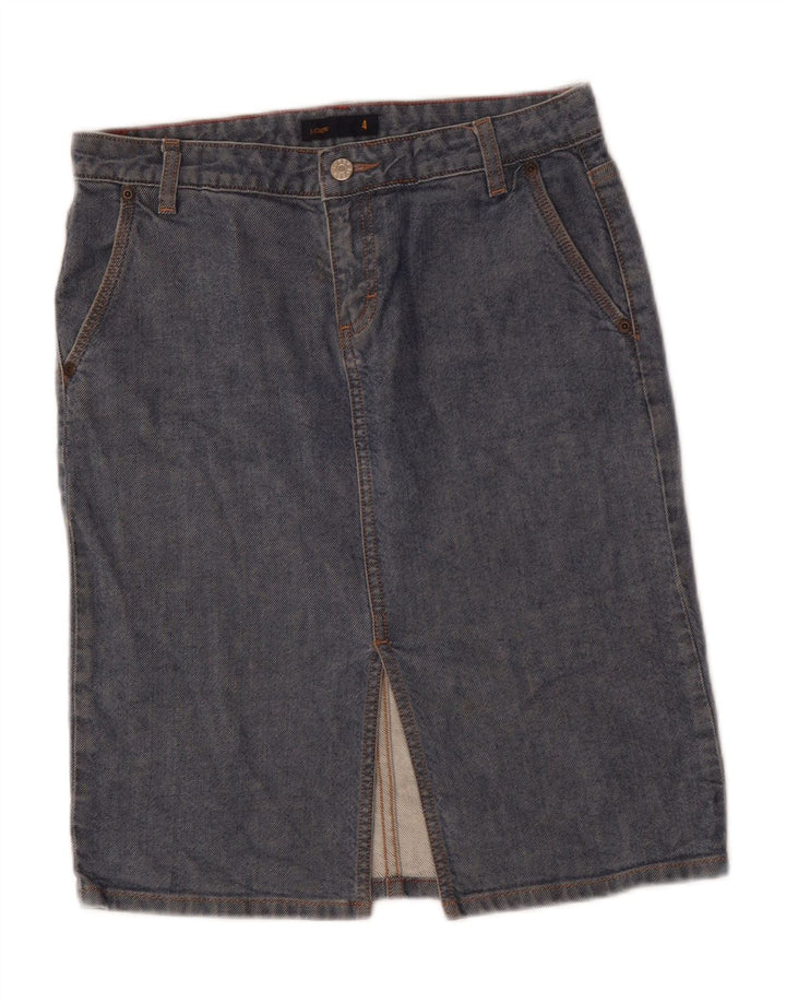 J. CREW Jupe en jean pour femme US 4 Small W30 Bleu Coton