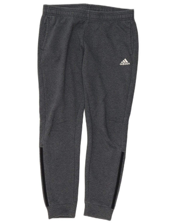 Adidas Pantalon de survêtement pour femme Joggers UK 18 XL Gris Colorblock Coton