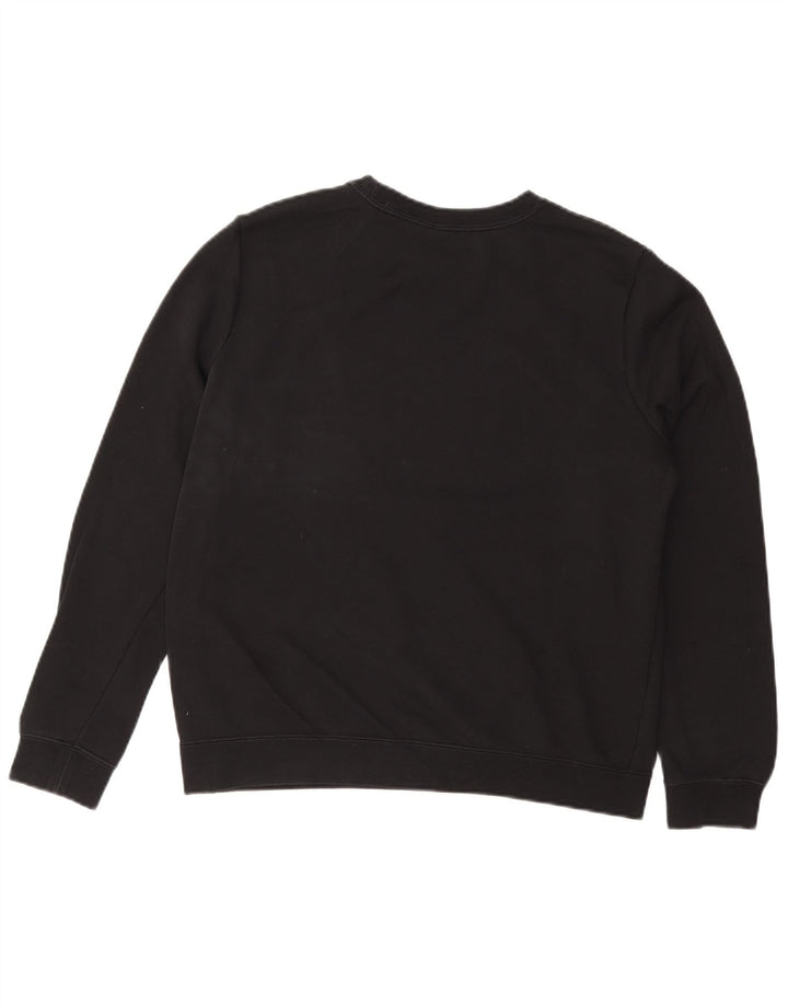 NIKE Sweat-shirt graphique pour femme UK 14 en coton noir moyen