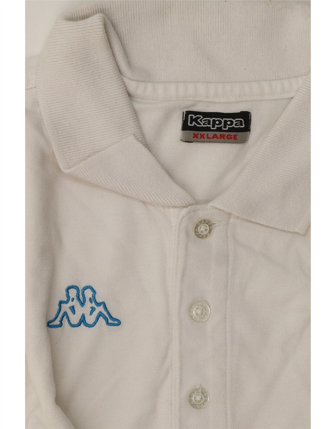 Kappa Polo graphique homme 2XL coton blanc