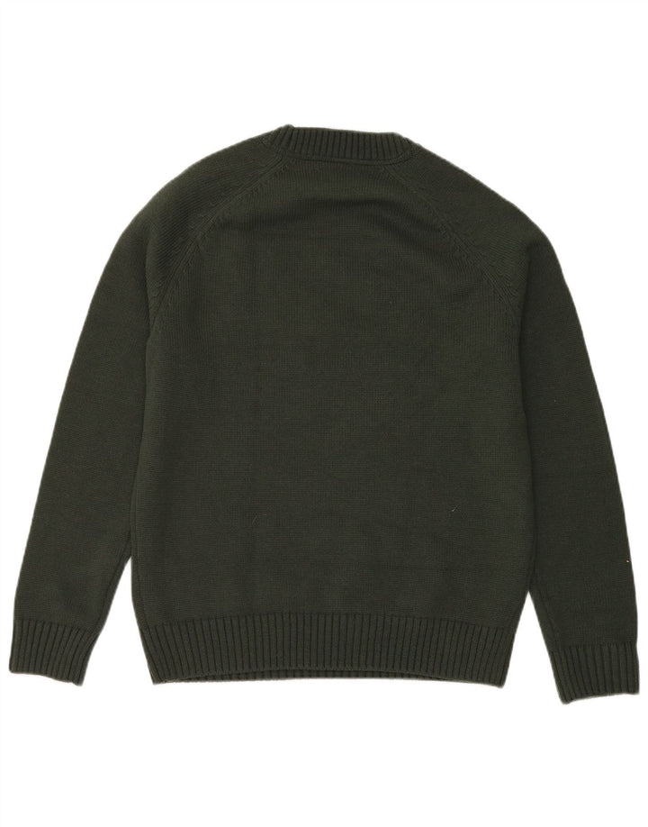 Joules Pull Graphique Ras du Cou Homme Vert Moyen Acrylique