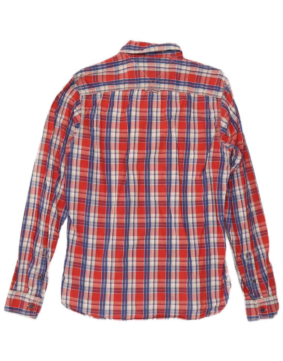 Tommy Hilfiger Chemise Homme Petit Carreau Rouge Coton