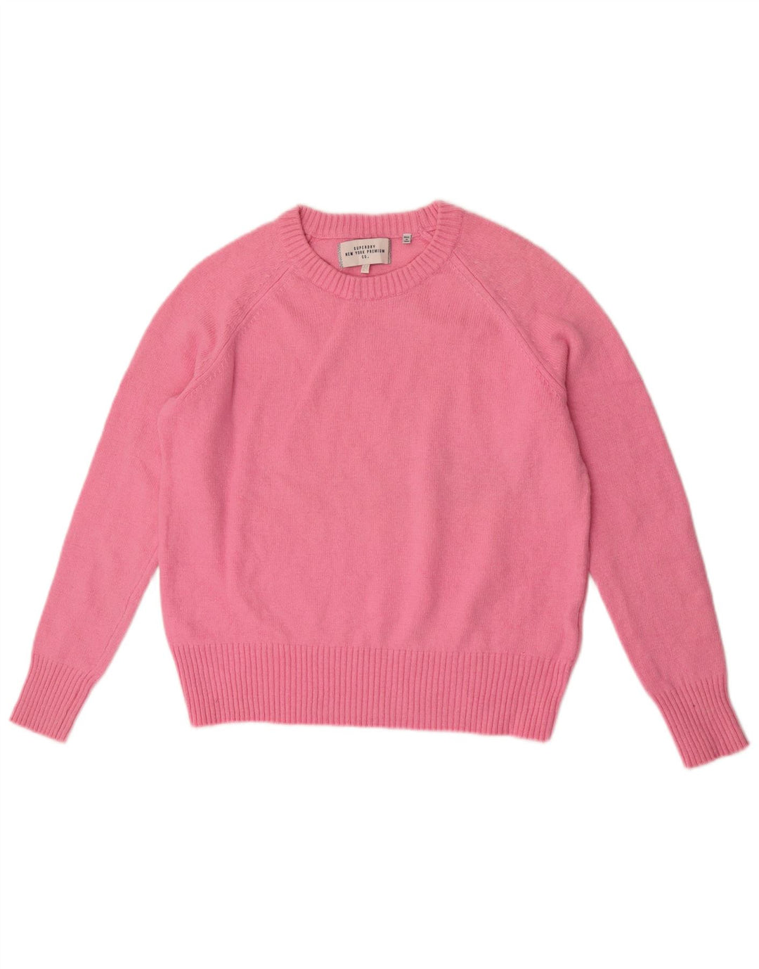 Superdry Pull ras du cou pour femme UK 14 Rose moyen