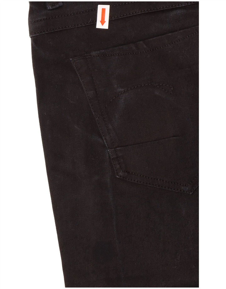 G-STAR Womens Straight Jeans W27 L28 Black Cotton