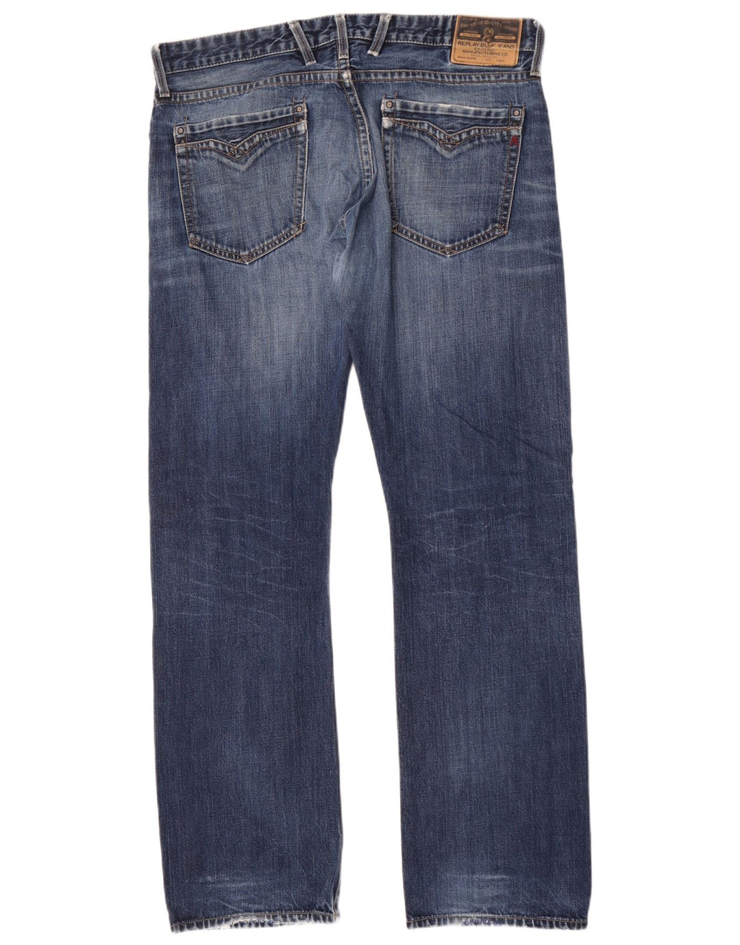 Replay Jean Droit Billstrong Homme W38 L35 Bleu