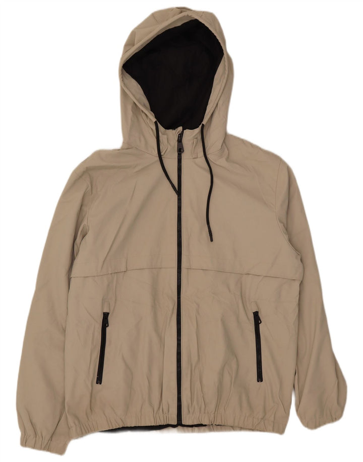 Zara Bomber à capuche pour homme UK 38 en polyéthylène beige moyen