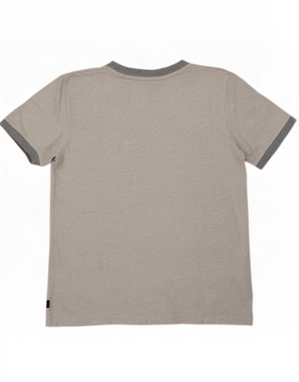 Superdry Femme T-Shirt Oversize UK 10 Petit Gris Moucheté Coton