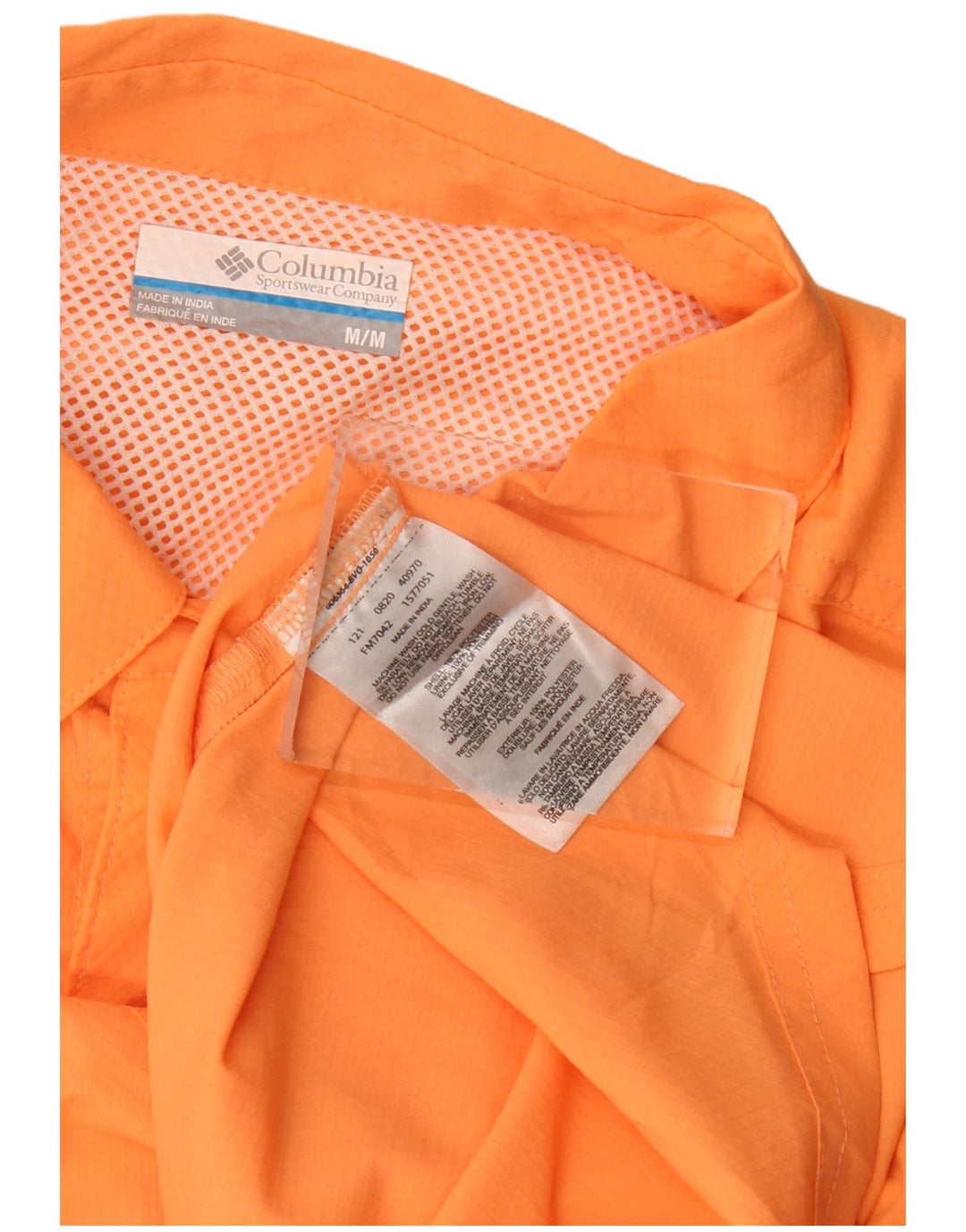 COLUMBIA Chemise à Manches Courtes Homme Orange Moyen Polyester