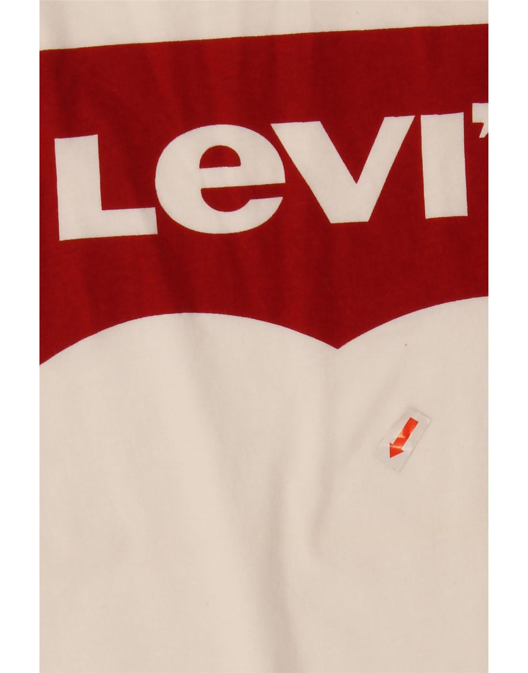 LEVI'S T-shirt graphique pour femme UK 10 Small Blanc Coton
