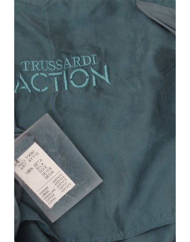 TRUSSARDI Veste Blazer 2 Boutons Homme IT 54 2XL Bleu Soie