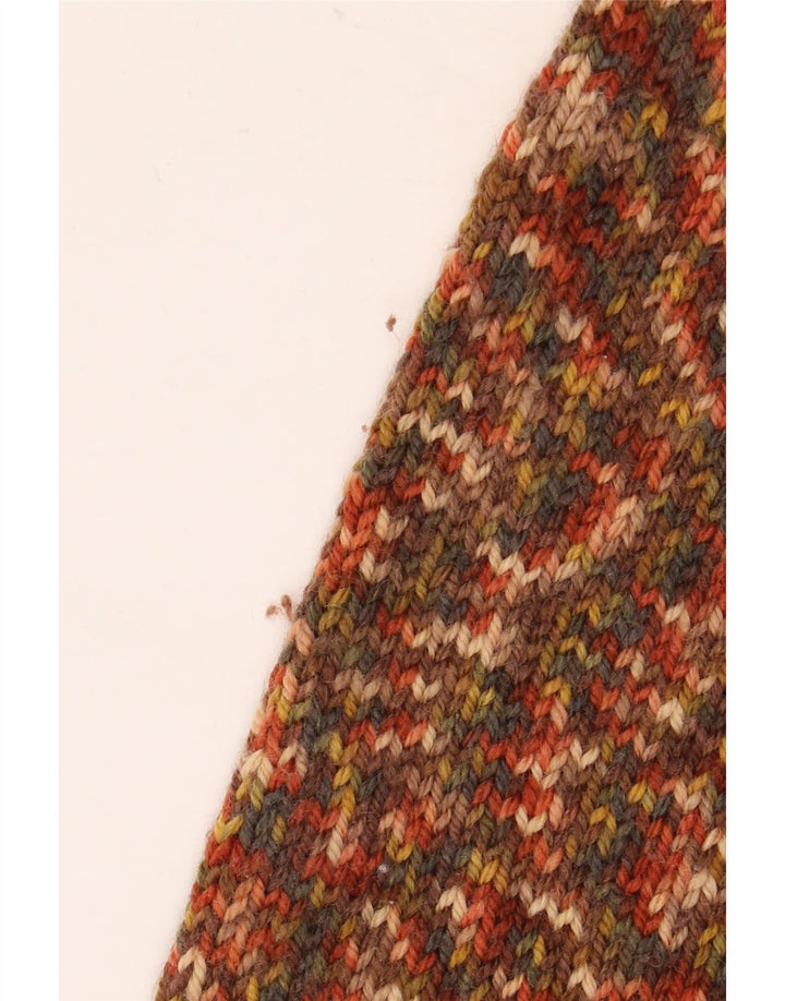 vintage Mens Cardigan Sweater Moyen Multicolore Moucheté