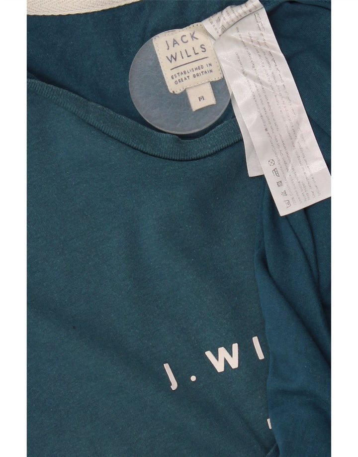 Jack Wills T-Shirt Graphique Homme Bleu Moyen Coton