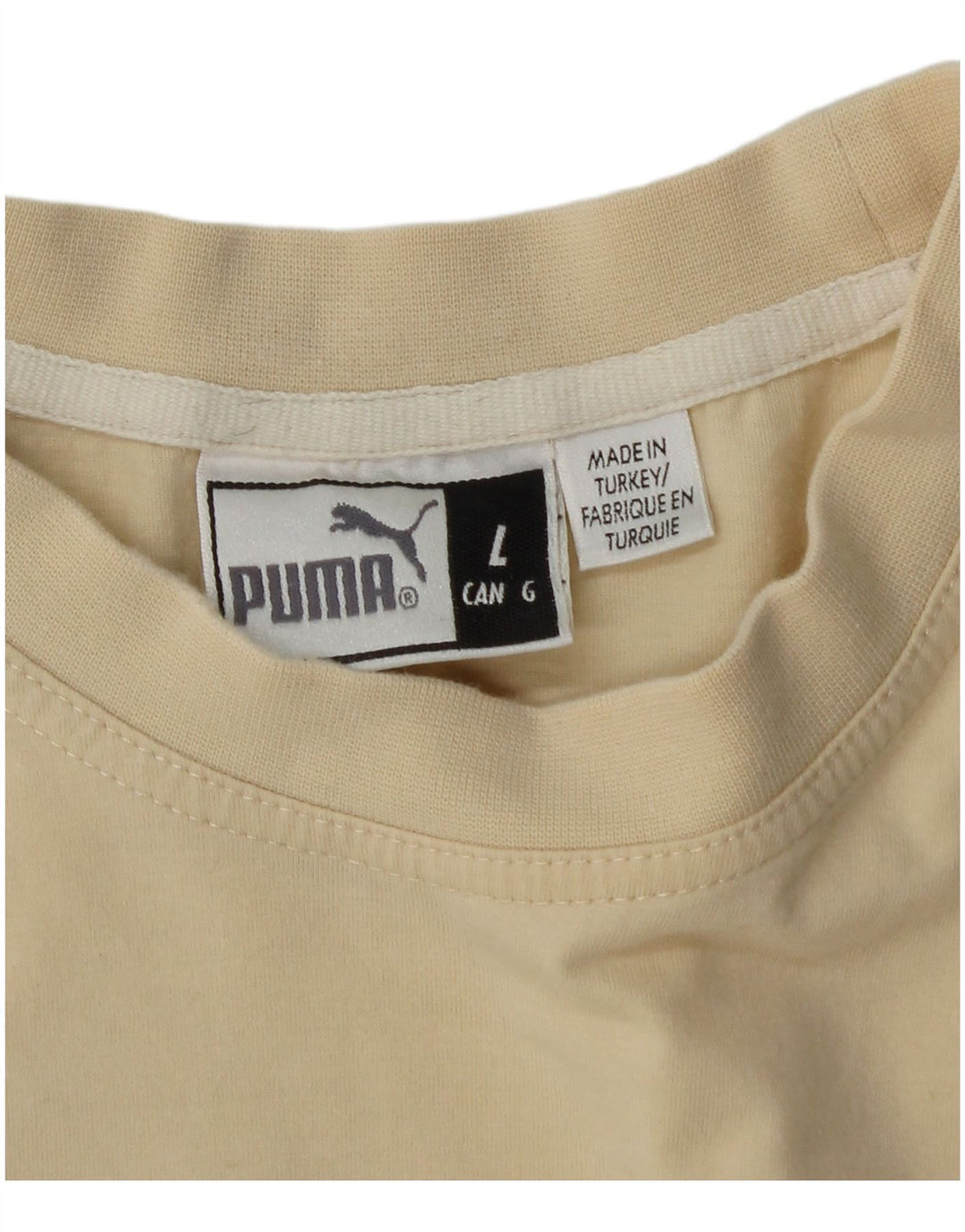 Puma T-shirt graphique pour homme, grand, beige