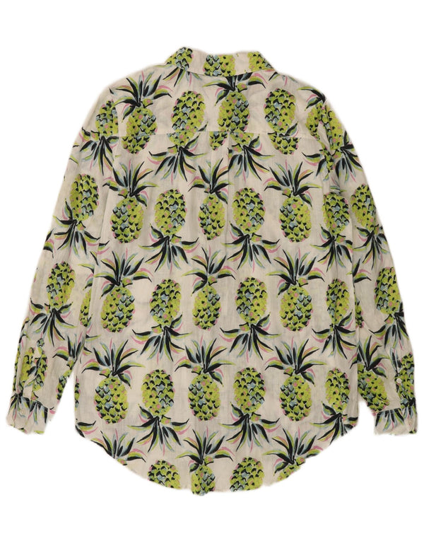 BODEN Chemise longue surdimensionnée à motif abstrait pour femme UK 8 Small Vert