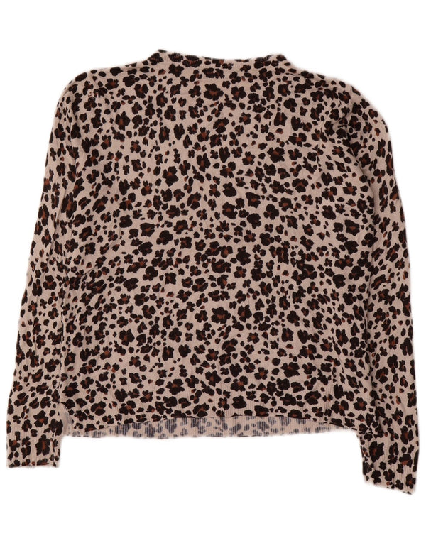 Marks & Spencer Pull à col rond pour femme UK 14 Marron moyen