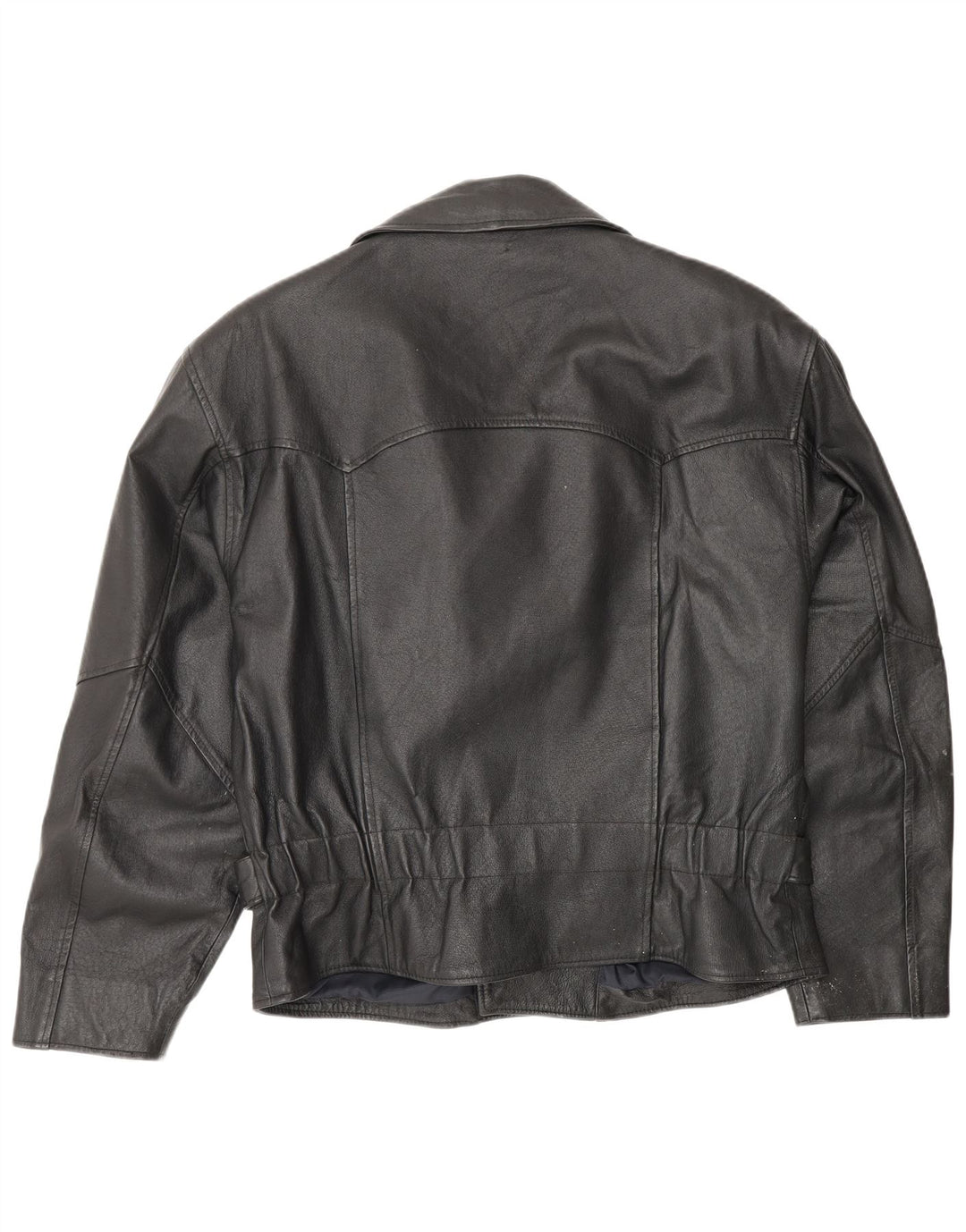Veste motard en cuir homme vintage UK 38 Cuir noir moyen