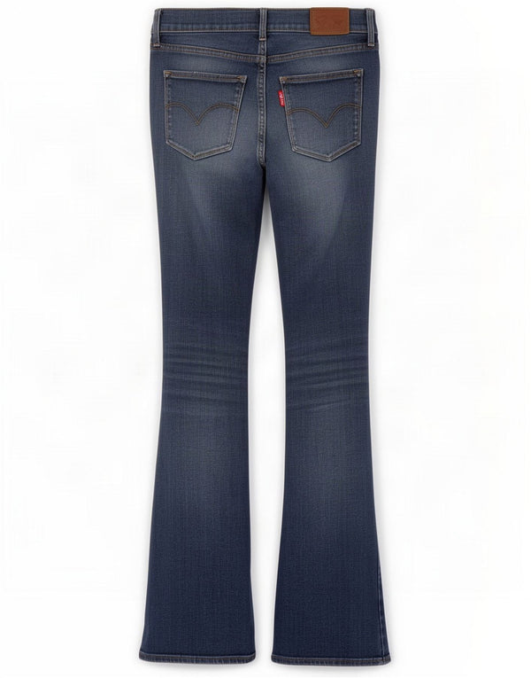 Levi's Womens 315 Distressed Shaping Bootcut Jeans W27 L31 Bleu Coton