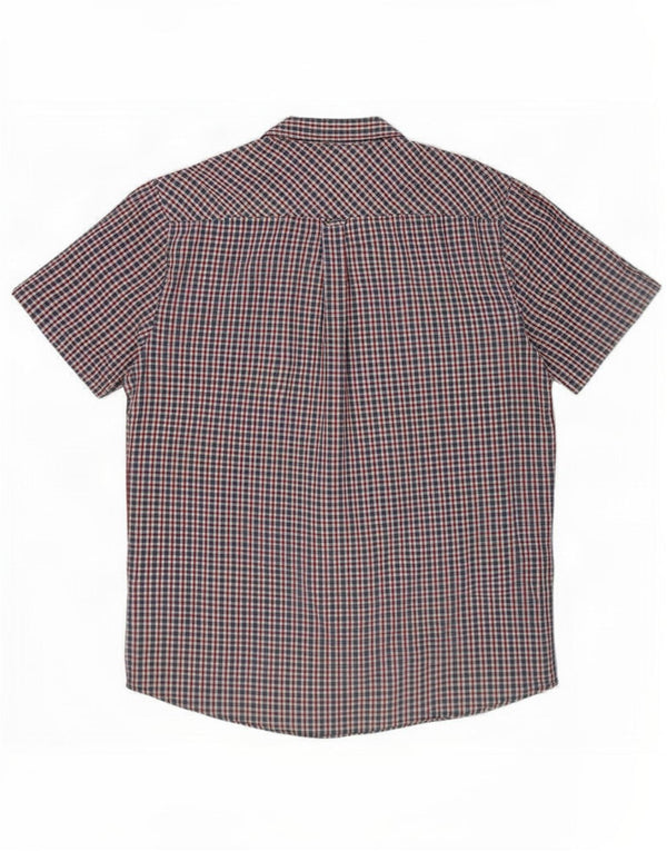 Ben Sherman Chemise à manches courtes pour homme XL en coton à carreaux multicolores