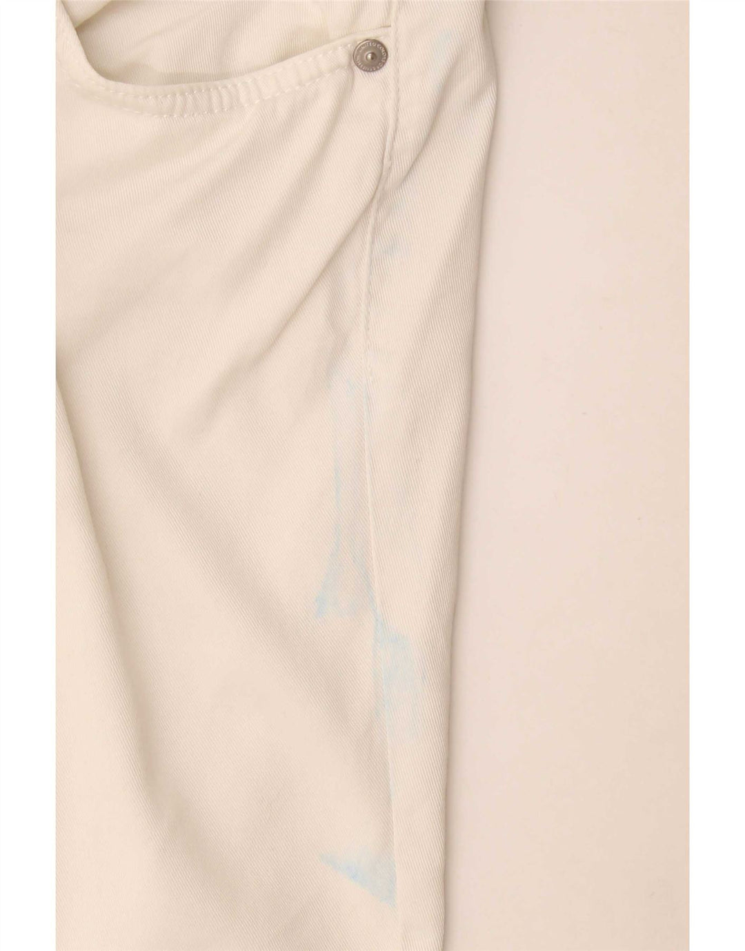 Benetton Short décontracté pour femme IT 44 Medium W34 Blanc Coton