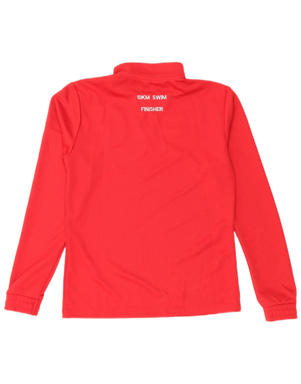 ADIDAS Haut de survêtement Aeroready Graphic pour femme UK 12/14 Rouge moyen