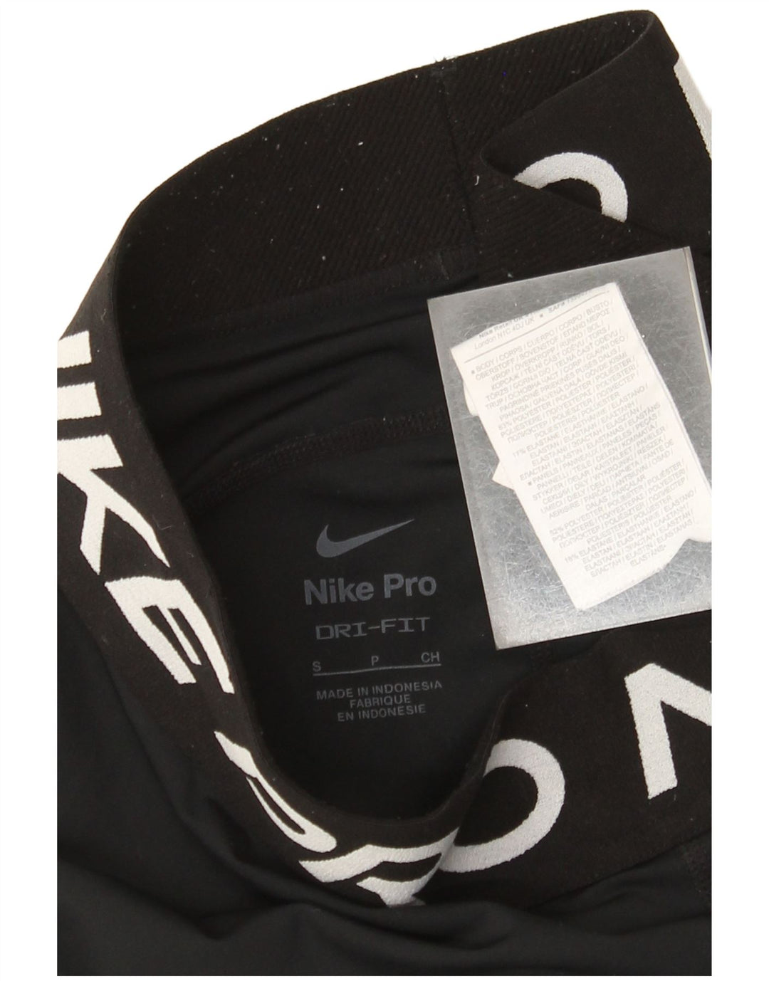 Nike Legging graphique Dri Fit pour femme UK 8 Small Noir Polyester