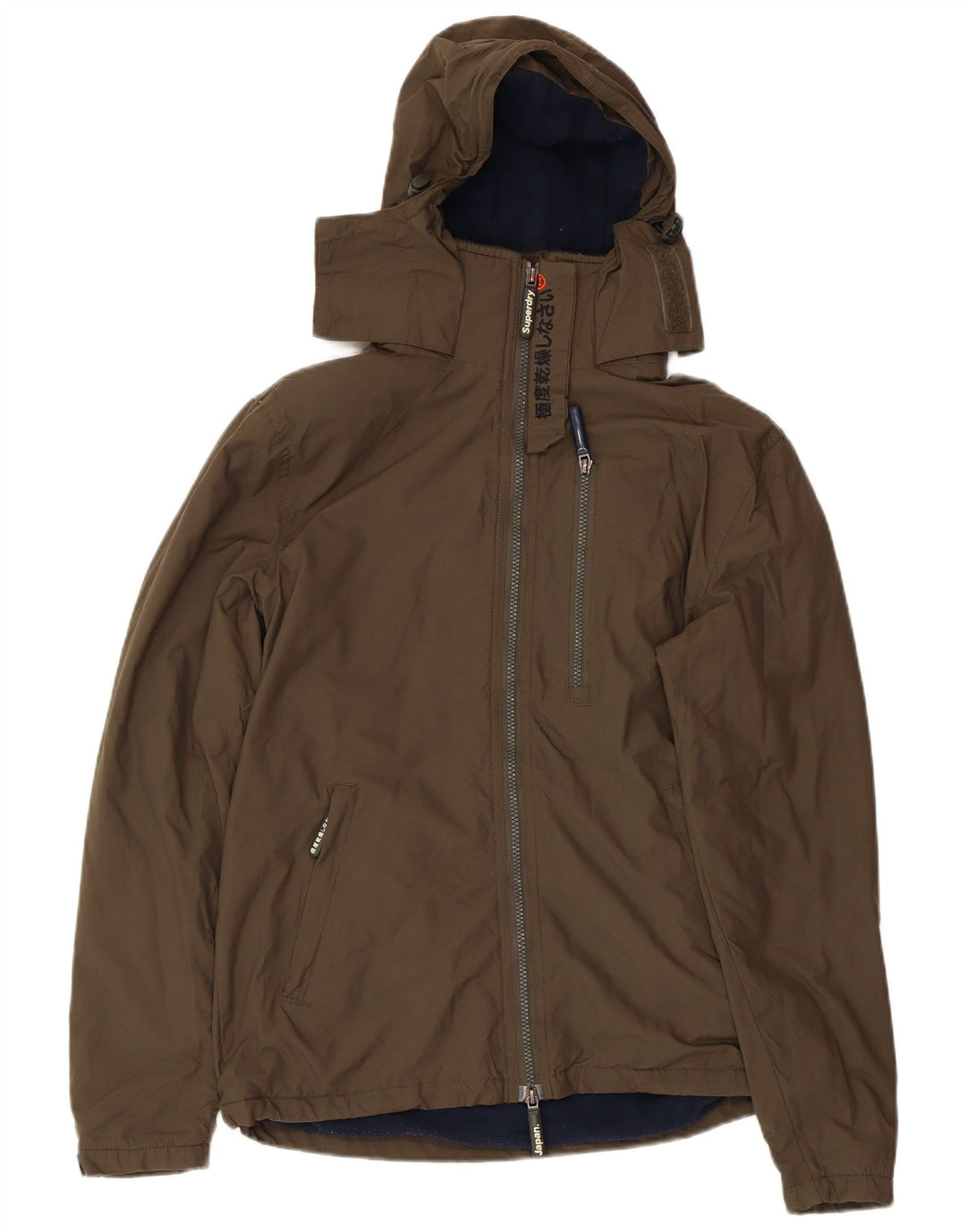 Superdry Veste coupe-vent graphique pour hommes UK 36 petit vert polyester