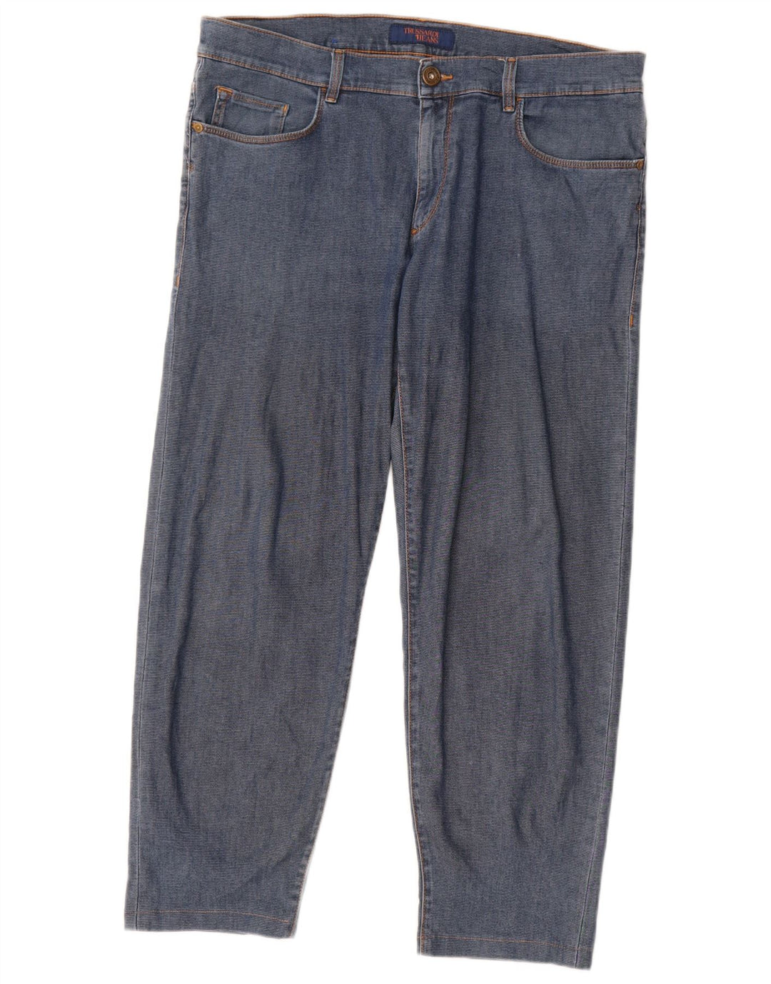 Trussardi Jean Droit IT 52 XL W38 L28 Bleu Homme