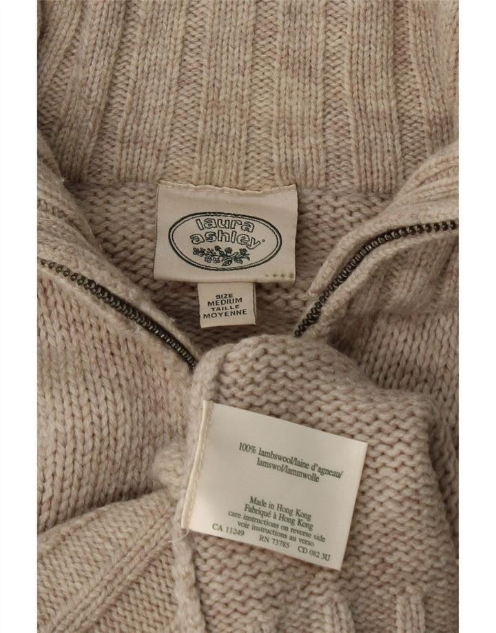 Laura Ashley Cardigan pour femme en laine beige moyen UK 14